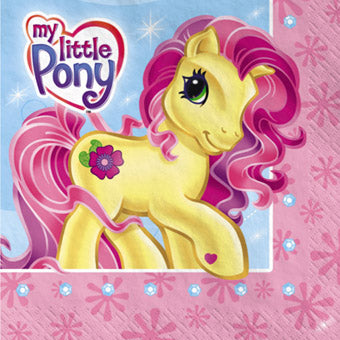 MY LITTLE PONY BEVERAGE NAPKINS - PACK OF 16
