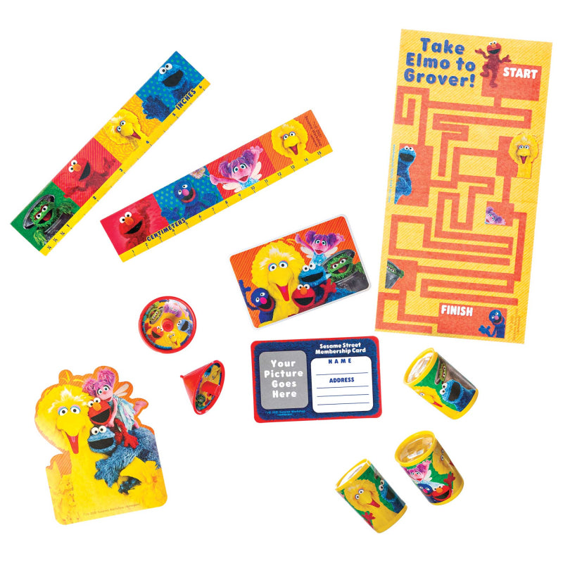 SESAME STREET PARTY FAVOR PACK - 48 PARTY FAVORS