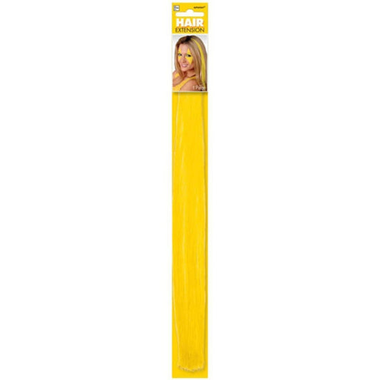 AMSCAN HAIR EXTENSIONS - YELLOW