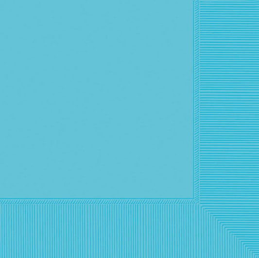 CARIBBEAN BLUE BEVERAGE NAPKINS - PACK OF 20
