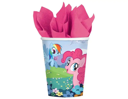 MY LITTLE PONY FRIENDSHIP 266ML PAPER CUPS - PACK OF 8