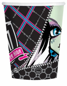 MONSTER HIGH 266ML PAPER CUPS - PACK OF 8