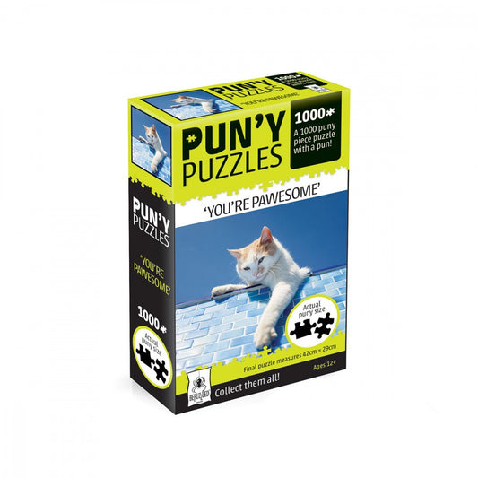 BEPUZZLED PUN'Y JIGSAW PUZZLES - YOU'RE PAWESOME - 1000 PIECES