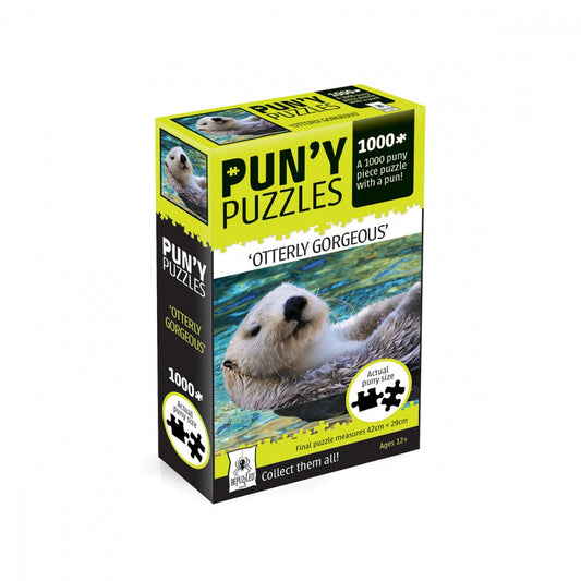 BEPUZZLED PUN'Y JIGSAW PUZZLES - OTTERLY GORGEOUS - 1000 PIECES