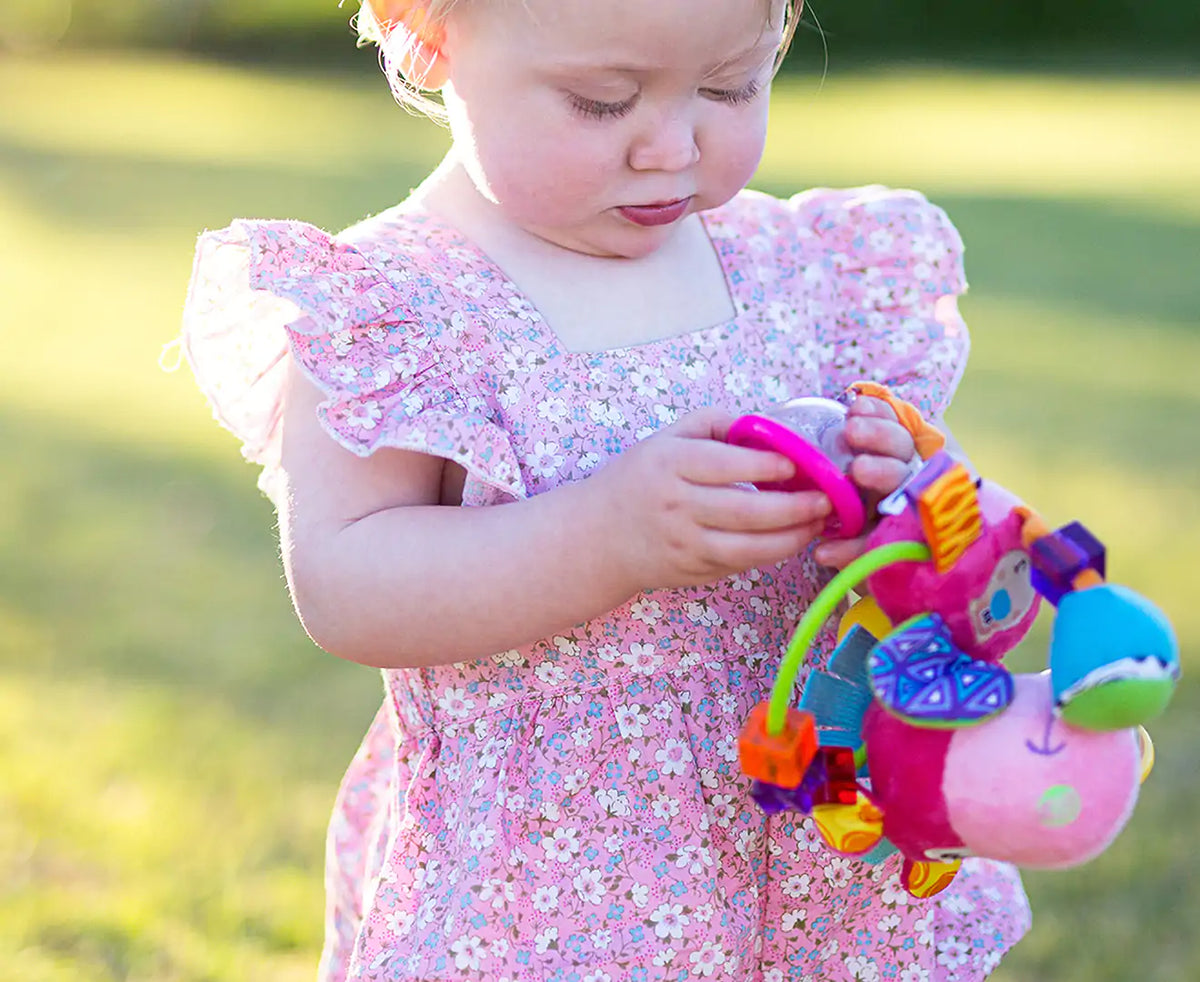 Playgro Monkey Rattle PLAYGRO ACTIVITY RATTLE - CLOPETTE – Sunshine Coast Parties & Gifts