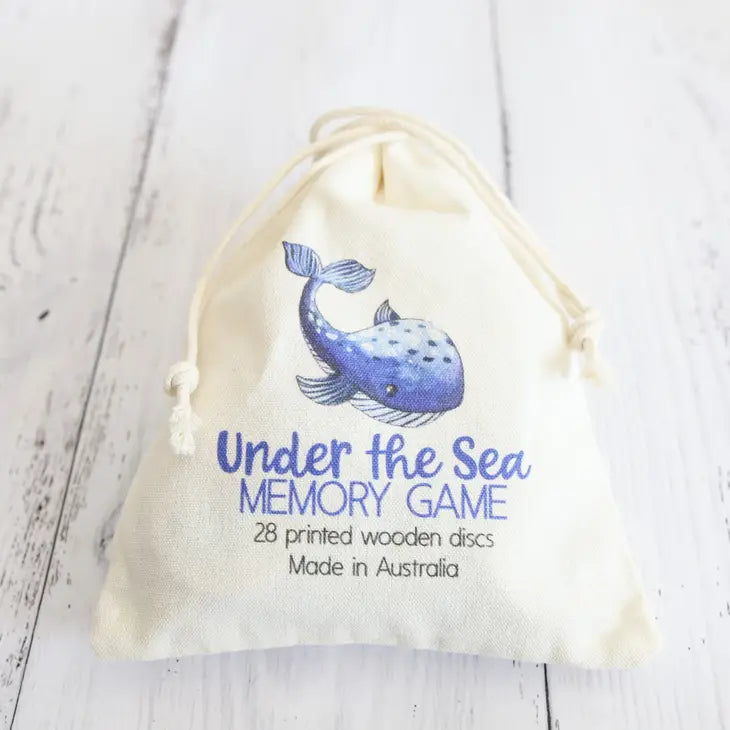 WOODEN MEMORY GAME - UNDER THE SEA