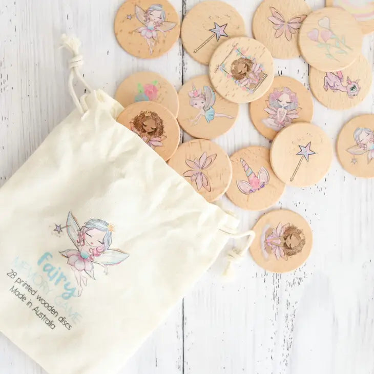 WOODEN MEMORY GAME - FAIRIES
