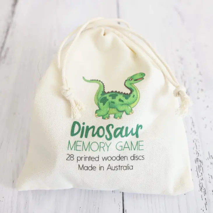 WOODEN MEMORY GAME - DINOSAUR
