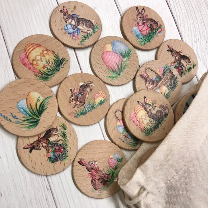 WOODEN MEMORY GAME - EASTER THEME