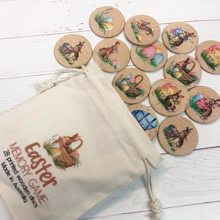 WOODEN MEMORY GAME - EASTER THEME